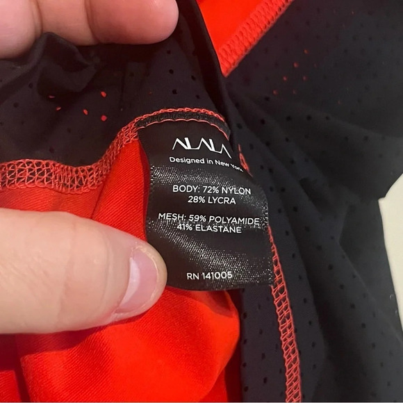 ALALA High Neck Mesh Raceback Atheleisure Workout Tank Top - Picture 6 of 9